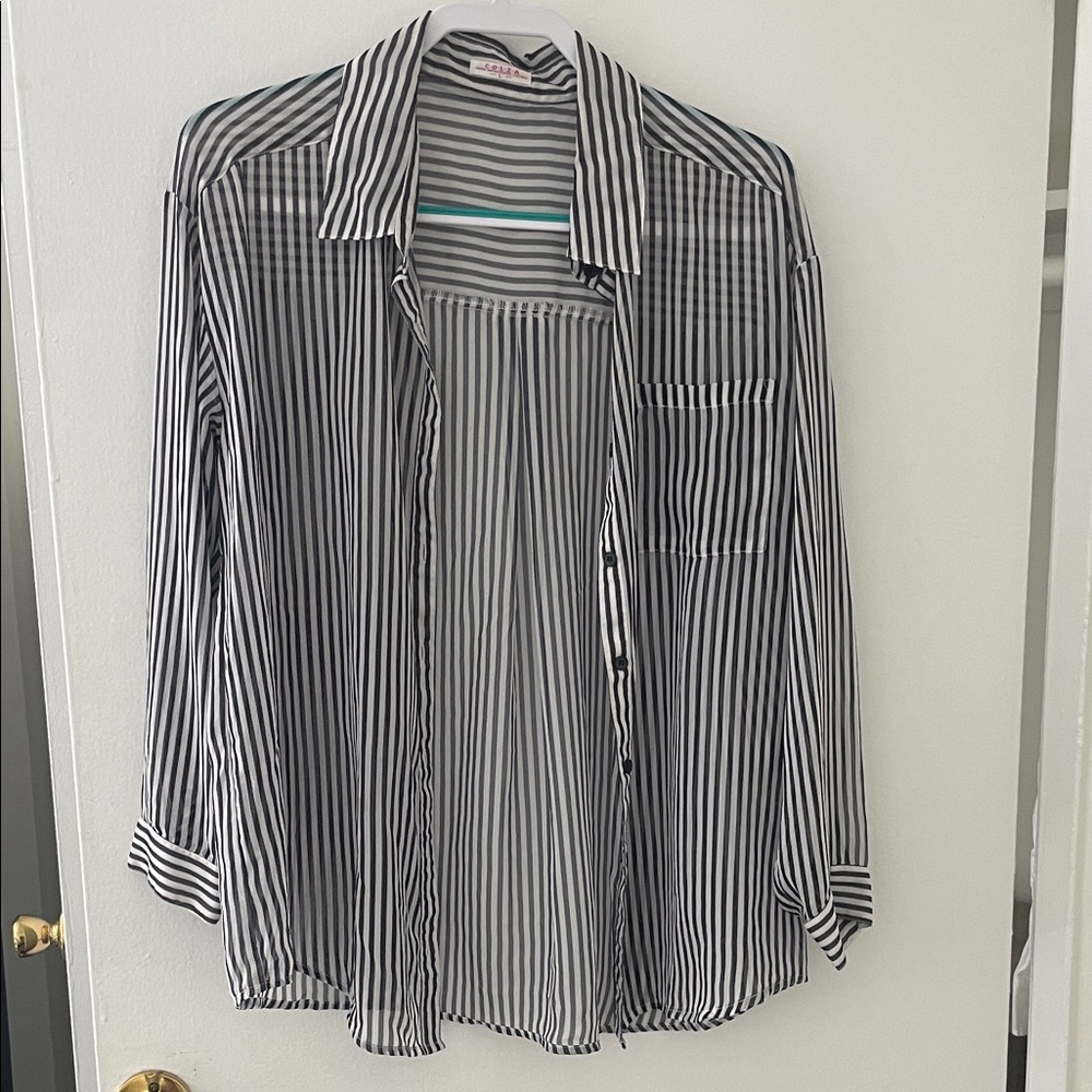 Sheer Striped Shirt